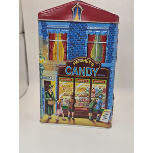 Hershey's Candy Store Village Series Canister #1 Blue Red One Size